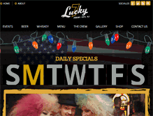 Tablet Screenshot of lucky7tavern.com